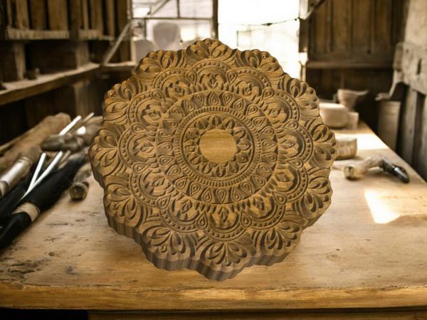 Mandalastempel aus Hartholz Mandalastempel aus Hartholz